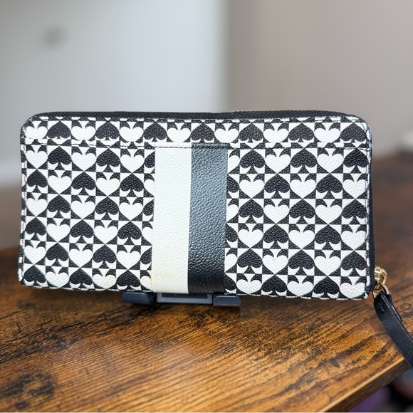 NWT Kate Spade Vibrant Black/White Neda Wallet - Picture 2 of 5